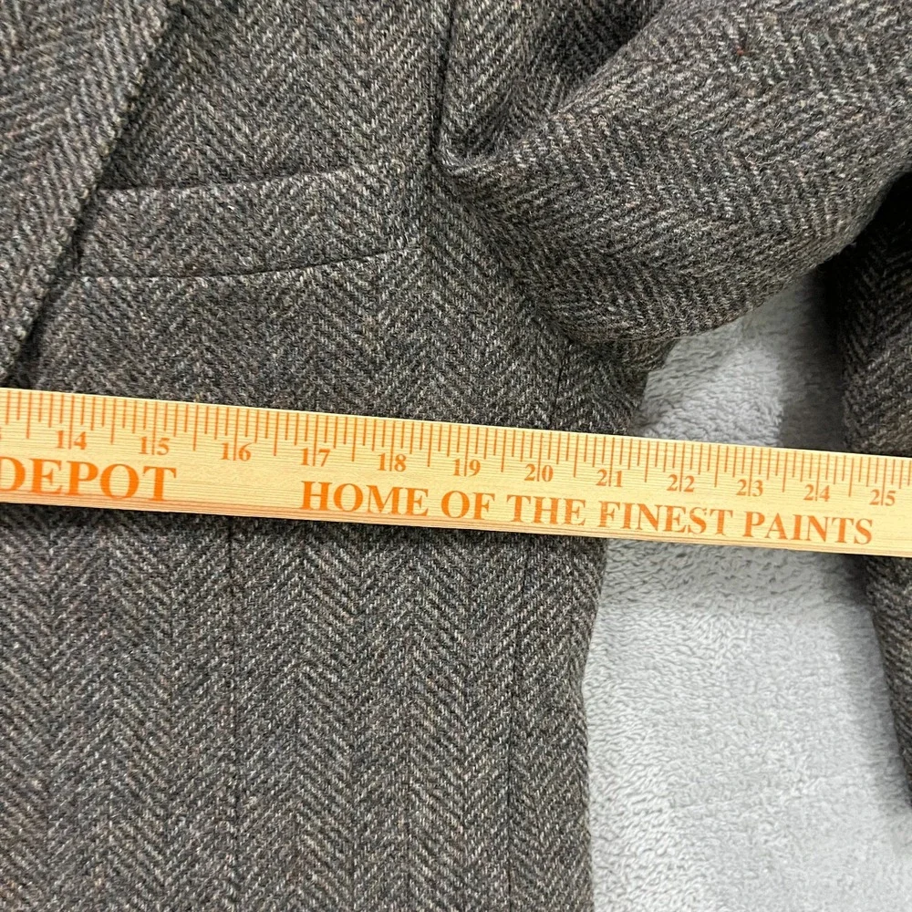 Haggar Blazer Men 42R Tweed Wool Sport Coat Herringbone Jacket VTG 90s Brazil‎
